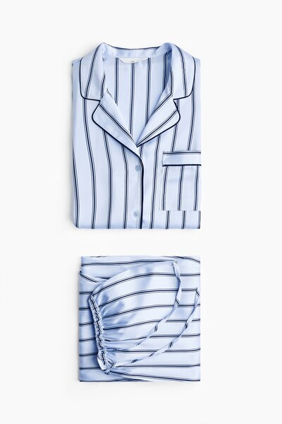 H&M MAMA Before & After Saten Pijama Takımı