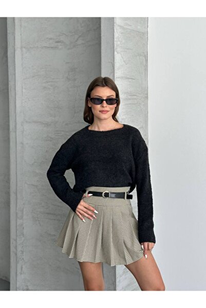 ZF BUTİK Women's Short Premium Fabric Knitwear Sweater