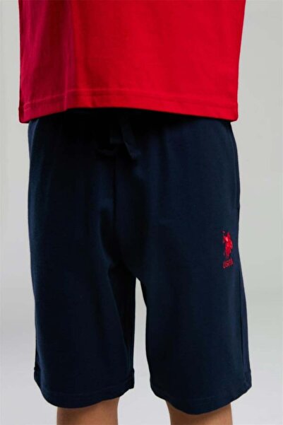 U.S. Polo Assn. Kids U.S. Polo Boys' Bermuda Set Single Jersey Knitted Fabric