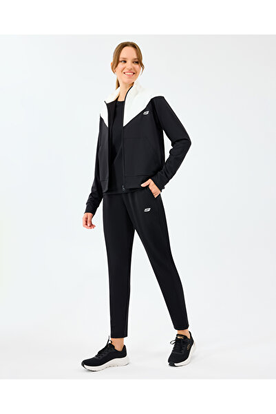 SKECHERS W Track Suit Kadın Siyah Eşofman Takımı S212251-3817