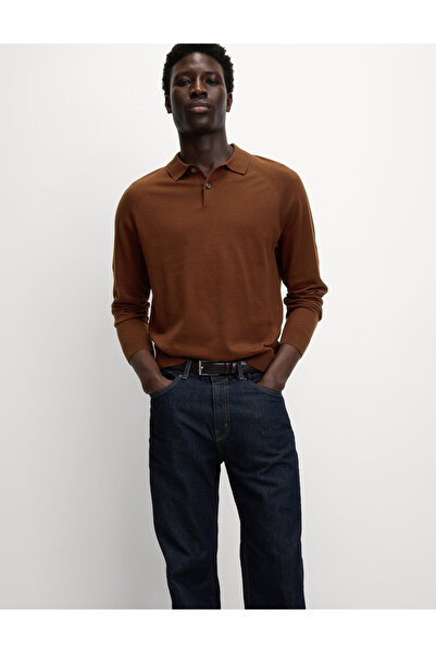 Marks & Spencer Pamuk Karışımlı Örgü Polo Üst