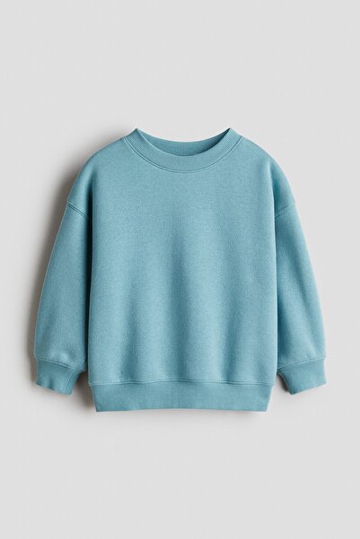 H&M Bisiklet Yakalı Oversize Sweatshirt