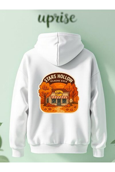 Vordevia Гилмор Гърлс Принтирана памучна 3-слойна суитшърт с голям размер