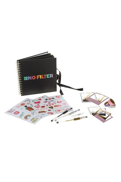 AAA Album pentru Poze Scrapbooking Negru Color "#No Filter" 23x21cm