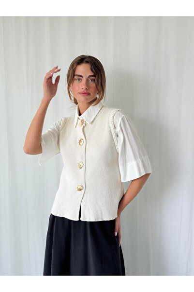 Retrobird Knitwear Vest Women's Cream