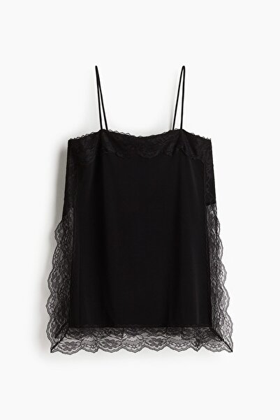 H&M Dantel Şeritli ve Askılı Üst