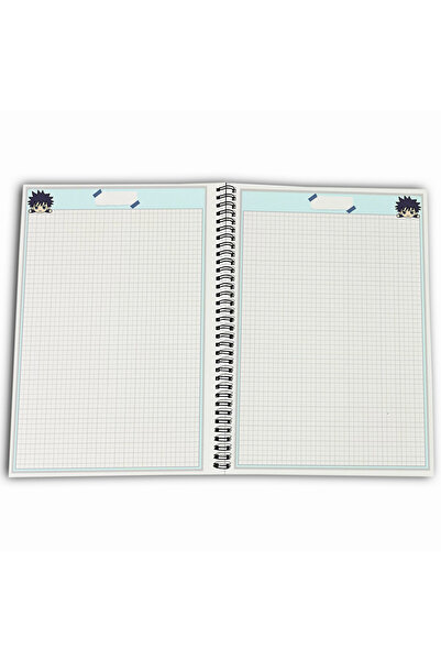 Define Moyas Jujutsu Kaisen Fushiguro Megumi Checkered A4 School Notebook 72 Sheets Model 2
