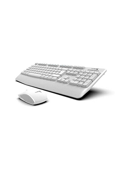 TURBOX Workeys Office USB Kablosuz 2.4ghz Beyaz Multimedya Standart Q Kablosuz Klavye ve Mouse