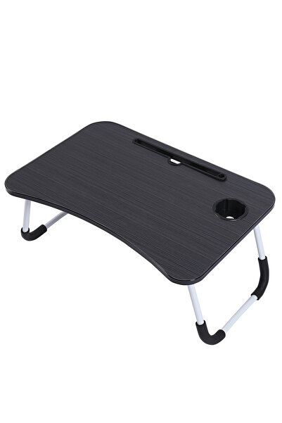 Lawazim Foldable Laptop Desk - Bed Table with Cup Holder Compact Ergonomic Design