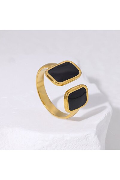 Pursehuit Χρυσό δαχτυλίδι, ρυθμιζόμενο, ανοξείδωτο ατσάλι, επιχρυσωμένο με χρ...