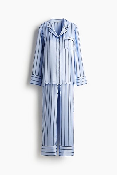 H&M MAMA Before & After Saten Pijama Takımı