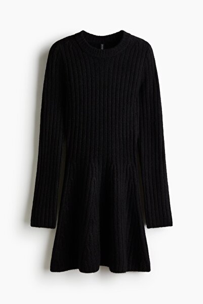 H&M Lastik Örgülü Elbise