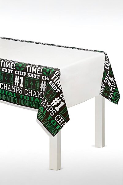 PARTİ SEPETİ Πλαστικό τραπεζομάντιλο με θέμα το ποδόσφαιρο της Amscan