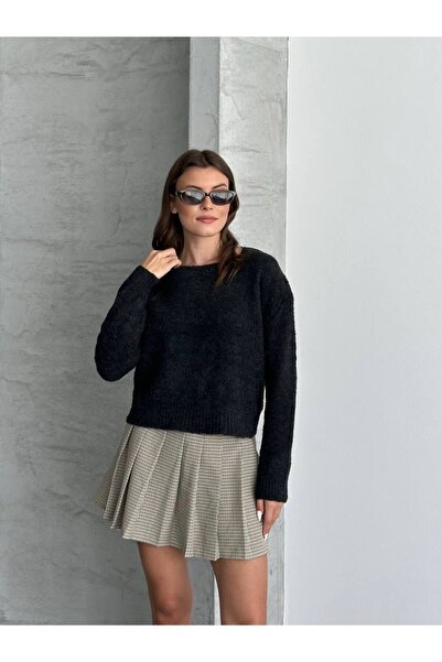 ZF BUTİK Women's Short Premium Fabric Knitwear Sweater