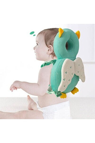 Flippy Backpack Pillow for Head Protection, Flippy, Owl Design, Mesh Style, for Babies, 33x6x19 cm, 180 g,