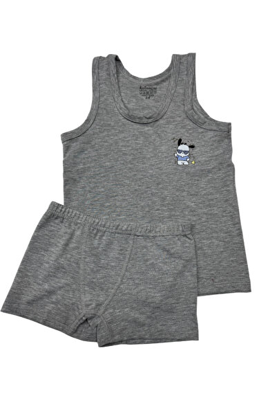 Benittokids طقم قميص داخلي وبوكسر من القطن المريح للأولاد من كاتامينو مكون من قطعتين