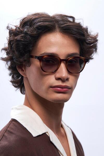 Bilge Karga Nova Vintage Leopard Green Erkek Güneş Gözlüğü