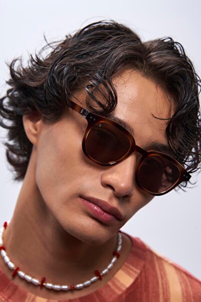 Bilge Karga Nova Vintage Leopard Gold Mirror Men's Sunglasses