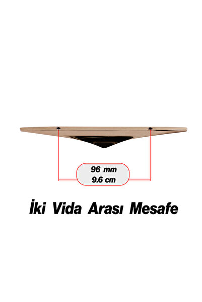 NZB Mobilya Çekmece Mutfak Dolabı Dolap Kulpları Kulbu Kulpu Bronz Metal Kulp 96 mm - 9.6 cm