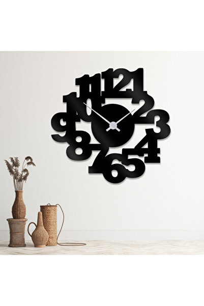 Marktna Distinctive wall clock made of glossy black acrylic