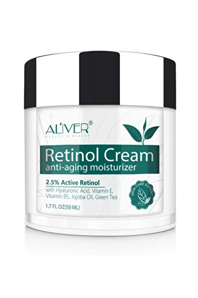 ALİVER Cremă antirid cu 2,5% retinol activ, acid hialuronic, vitamina E și B5, Aliver, 50 ml
