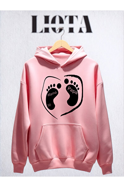 Vordevia Footprint Printed Oversize Cotton 3 Thread Sweatshirt