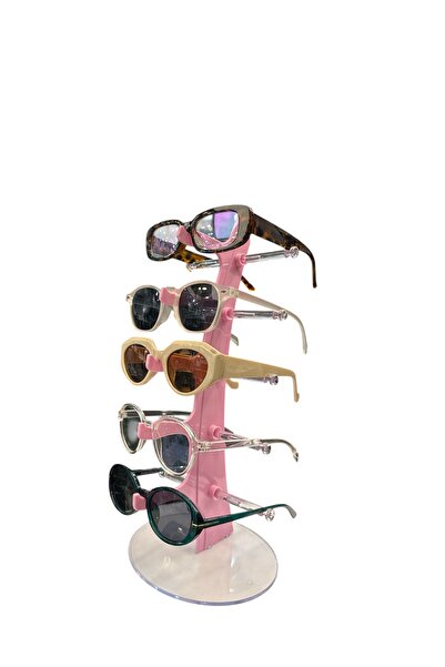 STAND MARKET Glasses Stand Sail Model, Stand with 5 Glasses Capacity Light Pink