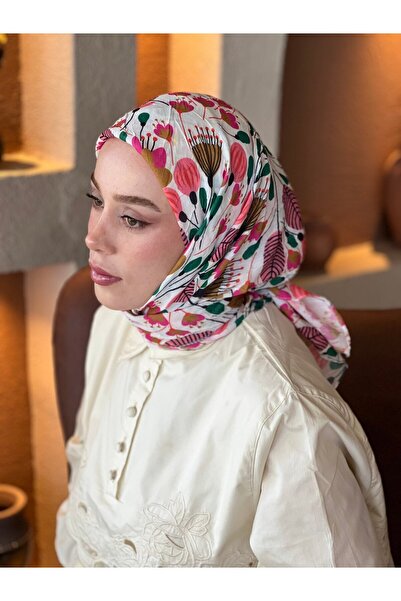 Modakaşmir Flowers Desen Bambu Eşarp