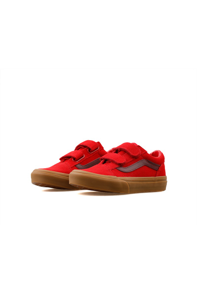 Vans Old Skool V Çocuk Bebek Cırtlı Günlük Ayakkabı Yürüyüş Ayakkabısı Sneaker Renkli