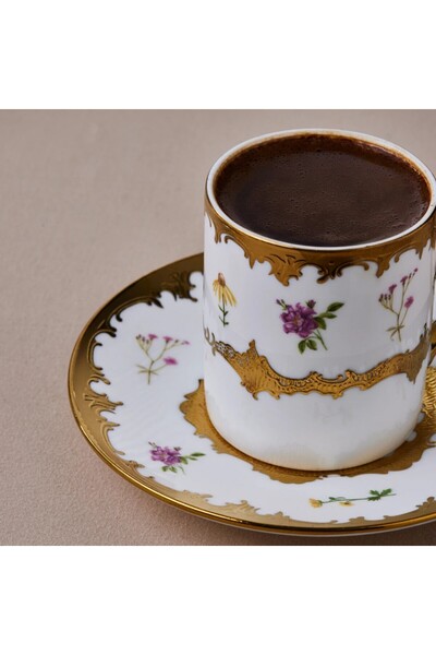 Karaca Bihter, 6 Person Kaffeetasse 90ML