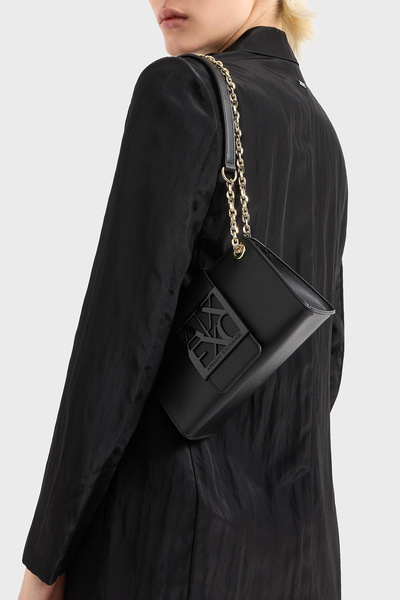 Armani Exchange Small Bag with Adjustable Chain Strap with Logo Bag Xw000281 Af13672 Uc001