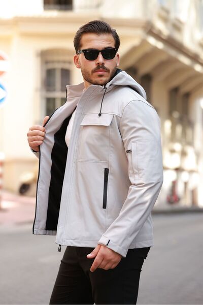 Cousens Men's Softshell Winter Jacket Is Water and Wind Resistant.