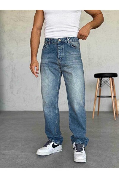 MODA YENİ KOYU BAGGY KALIP KOT PANTOLON