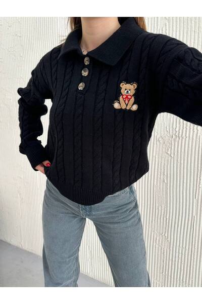 ZF BUTİK Sweater Teddy Bear Patterned Premium Quality