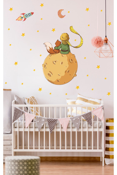 MDesign Küçük Prens Çocuk Odası Kreş Anaokulu Duvar Sticker Seti