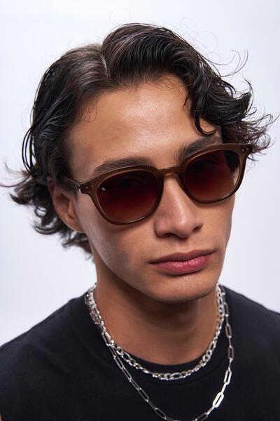 Bilge Karga Nova Brown Gradient Men's Sunglasses