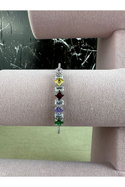 Mutenaura Elegant Steel Handcuffs with Colored Stones