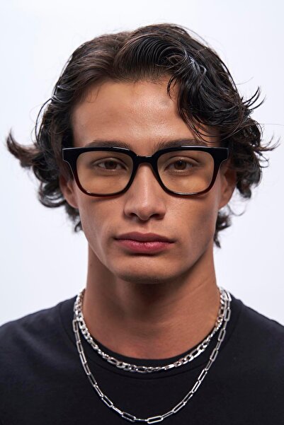 Bilge Karga Elvin Black Brown Men's Blue Light Protective Glasses