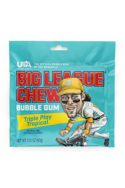 Big League Gumă de mestecat Triple Play Tropical 60g