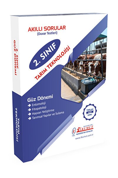 İlkumut Yayınları AÖF Tarım Teknolojisi 2. sınıf 3. yarıyıl güz dönemi 2025-2...
