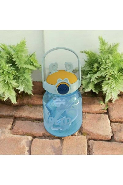 Relaxion Imported Luxury Earled Blue-Orange Flask/Water Bottle with Sticker Gift 1100 ml