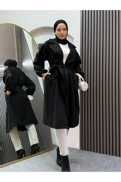 ENSA TESETTUR Nora Kaşe Coat Black