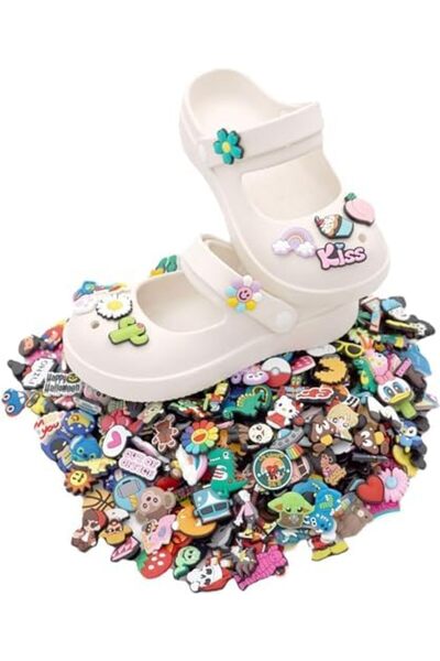 SKY TOUCH SKY-TOUCH 100pcs Cartoon Shoe Charms Crocs decoration, Random Anime Charms
