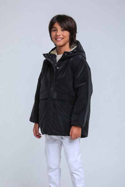 HAUSEkids Palton pentru băieți Shadow Premium Core, 8-14 ani, negru