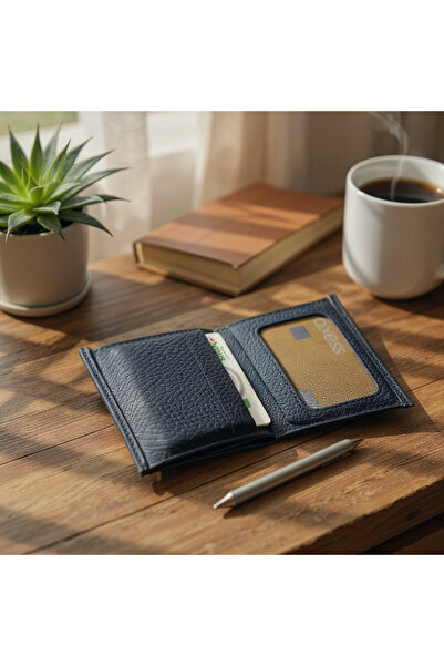 BY NAPPA Men's Genuine Leather Wallet 01490 Black