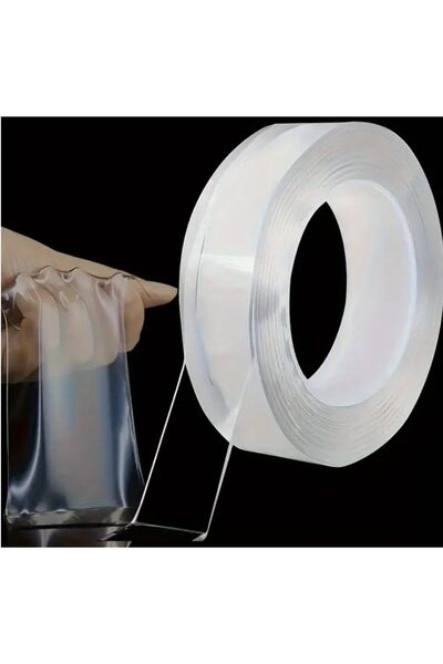 Generic 1-Inch Clear Double-Sided Tape – Heavy Duty, Waterproof, and Removable Adhesive for Home, Office,