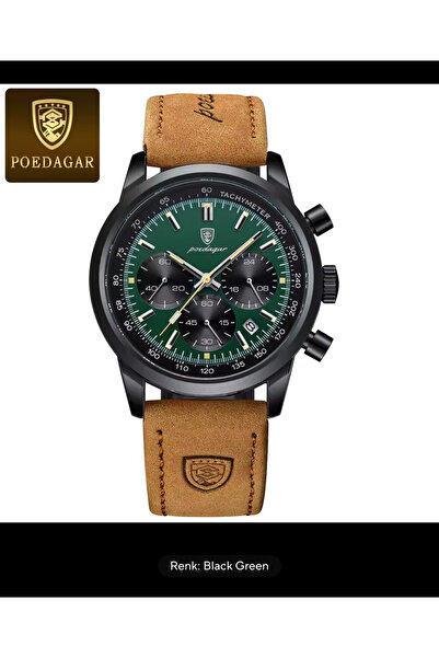 OLEVS 2026 YENİ SEZON MODEL DERİ KORDON ÇELİK ORJİNAL ERKEK KOL SAATİ POEDAGA...
