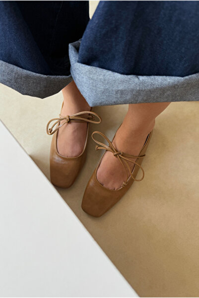 Mupa Shoes Women's Ballet Flats Caramel