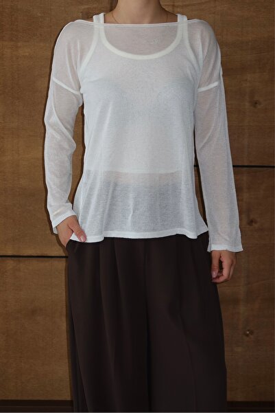 LOISY Women's Athlete Transparent Sweater