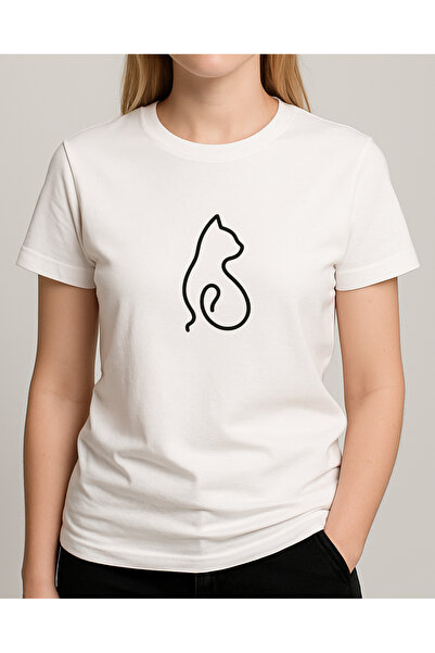 TREND YANKI تي شيرت للجنسين (قطة)